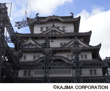 姫路城大天守　保存修理工事  素屋根工事編　15分
